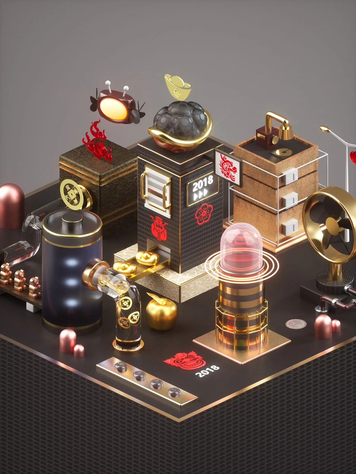 3D 建模渲染效果 03
